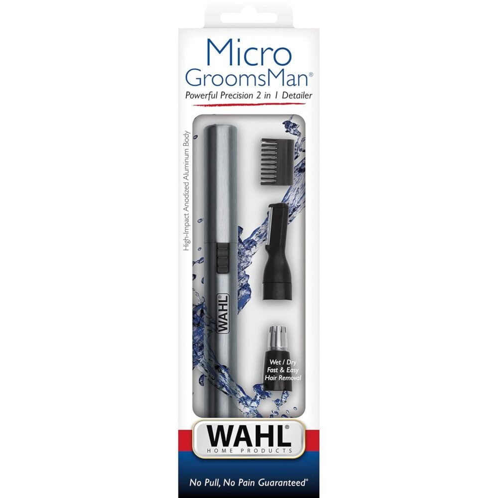 Wahl Micro Groomsman Battery Personal Trimmer for Hygienic Grooming with Rinseable - Image 9