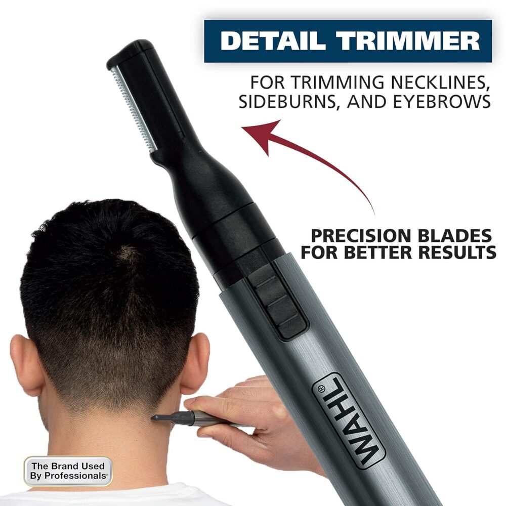 Wahl Micro Groomsman Battery Personal Trimmer for Hygienic Grooming with Rinseable - Image 3